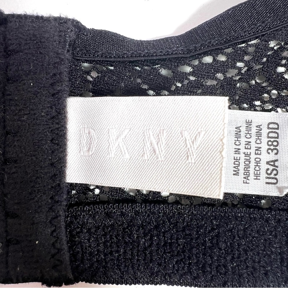 DKNY Modern Lace Unlined Underwire Bra Black Size 38DD - Picture 9 of 16